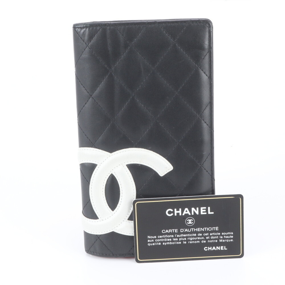 Chanel Cambon Line Leather Long Wallet for Women, with Guarantee, Serial Numb...